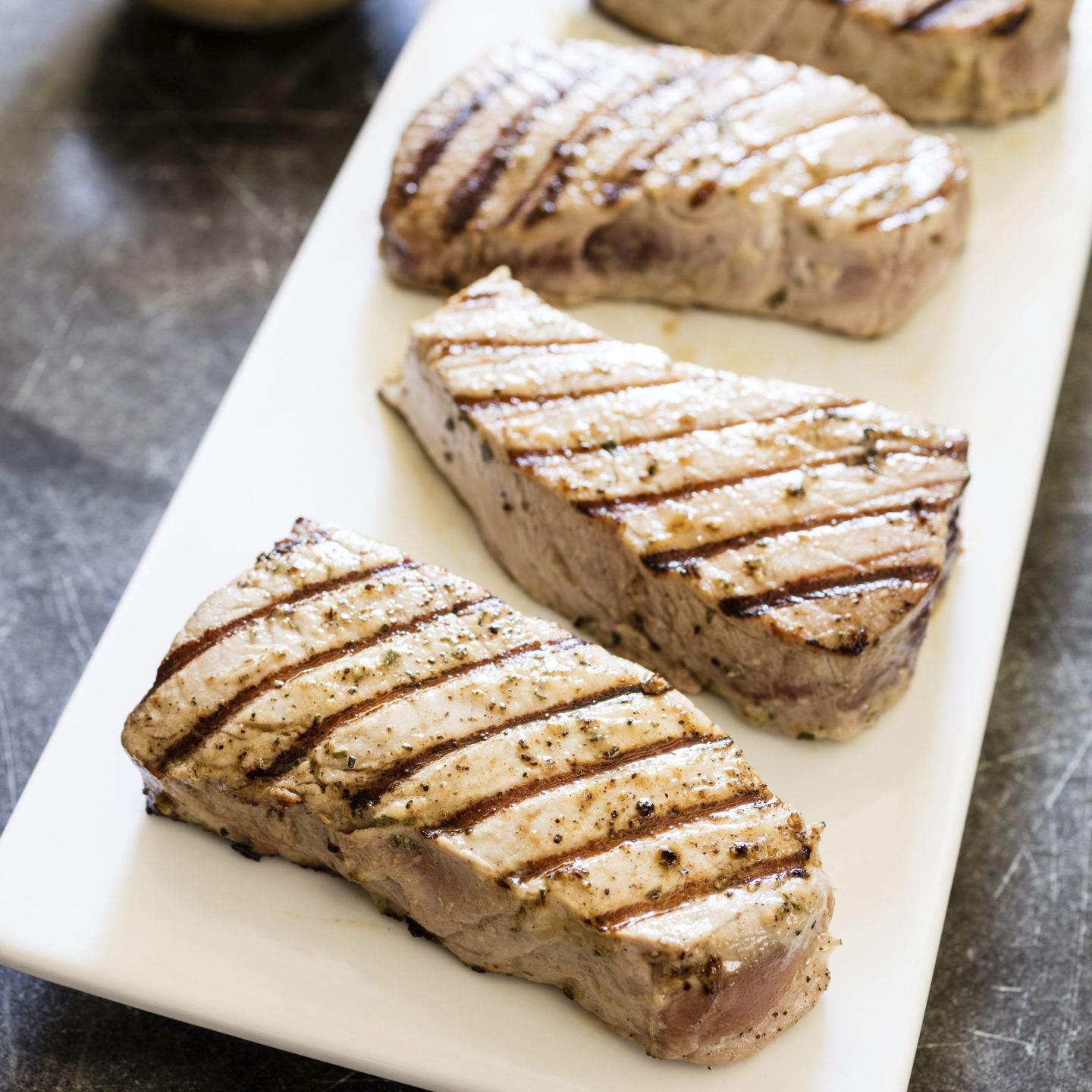 Food Column ATK Grilled Tuna Steaks with Vinaigrette
